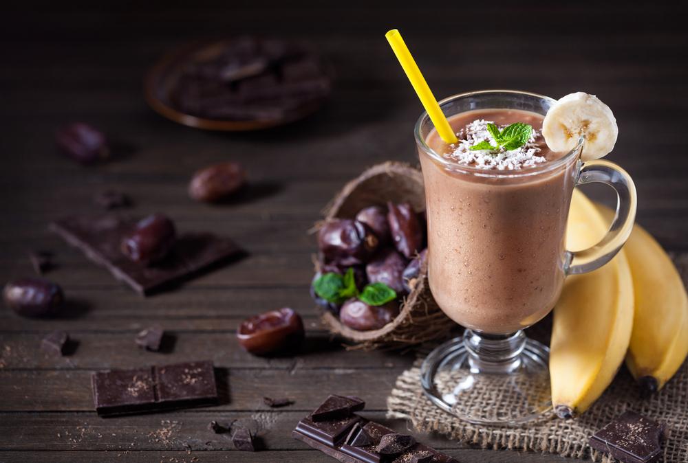 Chocolate coconut banana smoothie