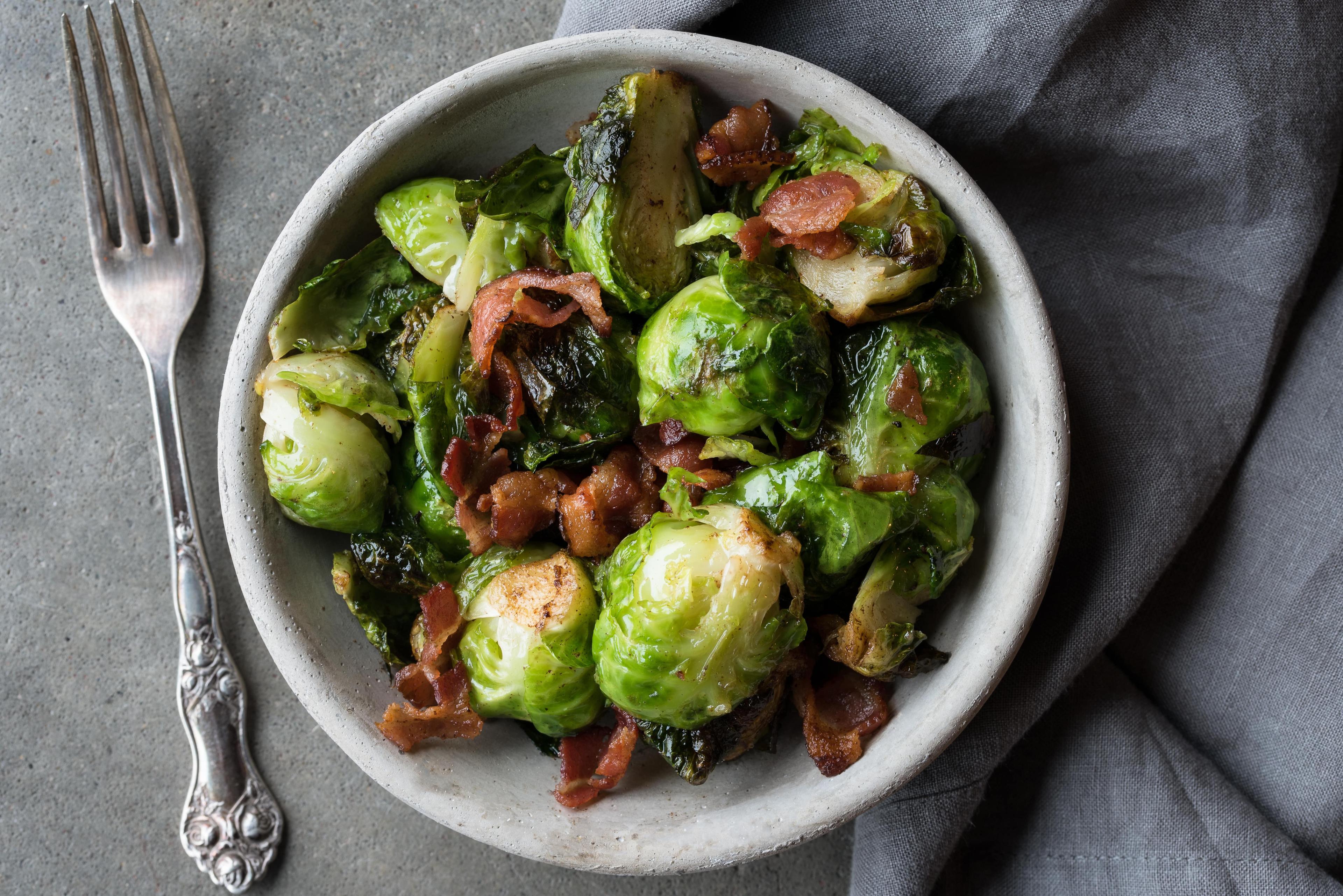 Brussels sprouts with bacon